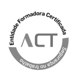 logotipo entidade formadora certificada ACT, versão preto